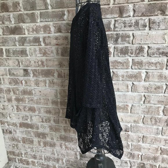 Paula Deen Swimsuit Cover Up Black Oversized XS - Picture 7 of 14